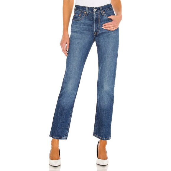 Levi's Denim - Levi's Size 25x32 501 Straight Leg Jean Market Sixth Street Wash GUC